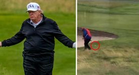 Trump Roasted After Shocking Footage Shows Him ‘Cheating’ on Golf Course