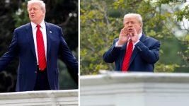 Trump Sparks Chaos With 5-Word Answer After Being Caught Standing on White House Roof
