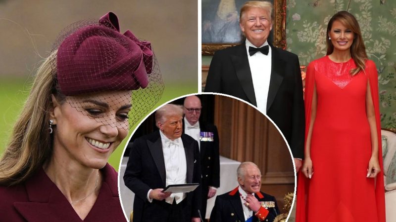 Trump’s Bold Four-Word Remark to Kate Middleton During State Visit With Melania Revealed