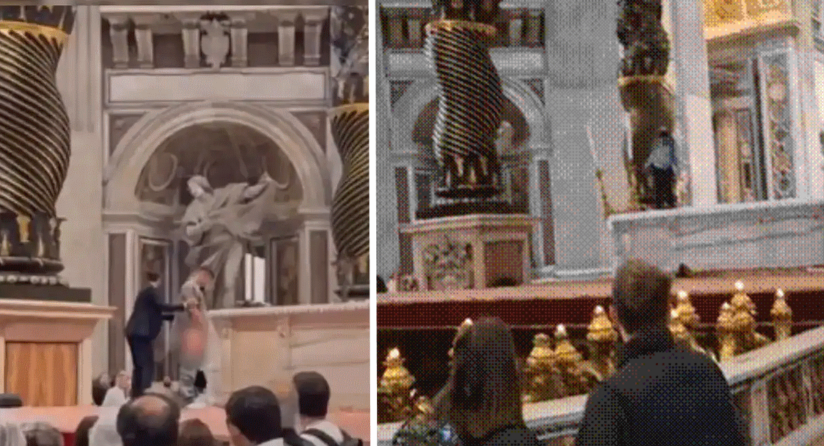 Man Caught ‘Urinating’ on Sacred Vatican Altar in Front of Hundreds of Horrified Worshippers During Holy Mass