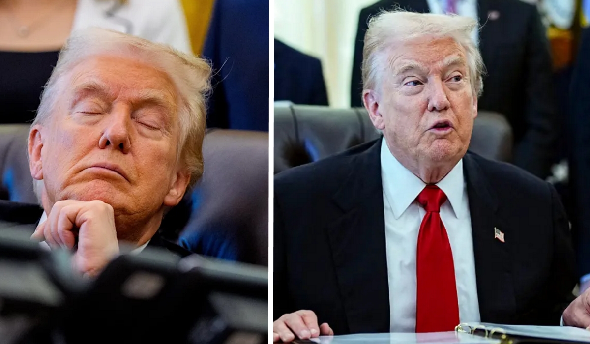 ‘What Are We Doing?’: Viral Video Appears to Show Trump ‘Passed Out’ During Meeting, Leaving Viewers Stunned