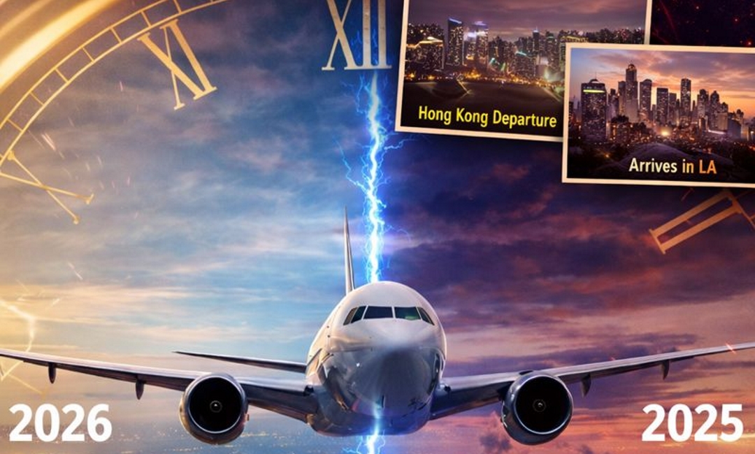 How a Hong Kong Flight Appeared to Travel Backward in Time — And Why the Internet Lost Its Mind